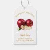 Eenvoudige zelfgemaakte Apple Jam Hang Label l Wit Cadeaulabel (Voorkant)