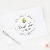 Eenvoudige zelfgemaakte avocado olie dank u label (Envelop)