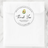 Eenvoudige zelfgemaakte avocado olie dank u label (Tas)