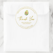 Eenvoudige zelfgemaakte avocado olie dank u label (Tas)