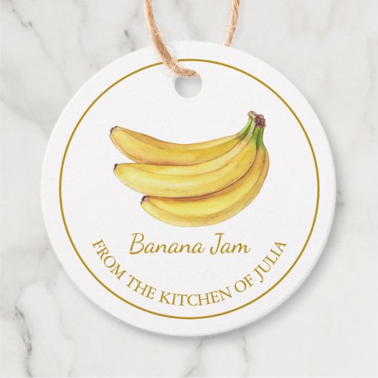 Eenvoudige zelfgemaakte banaan Jam Hang Label l Wi (Voorkant)