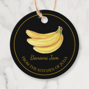 Eenvoudige zelfgemaakte Banana Jam Hang Label l Zw