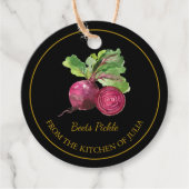 Eenvoudige zelfgemaakte bietenaugurken hangen Labe Bedankjes Labels (Voorkant)