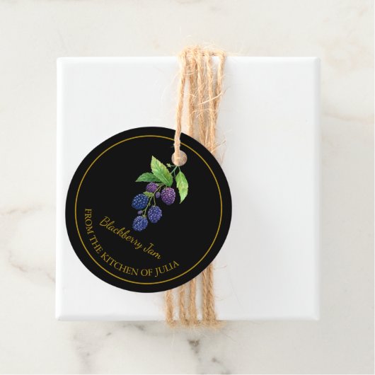 Eenvoudige zelfgemaakte BlackBerry Jam Hang Label  (In situ)