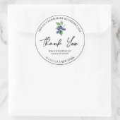 Eenvoudige zelfgemaakte Blueberry Jam Dank u Label (Tas)