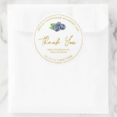 Eenvoudige zelfgemaakte Blueberry Jam Dank u Label (Tas)