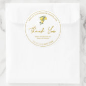 Eenvoudige zelfgemaakte citroenjam bedankt label (Tas)