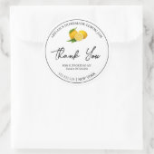 Eenvoudige zelfgemaakte citroenjam bedankt label (Tas)