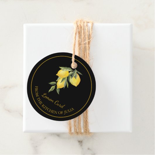 Eenvoudige zelfgemaakte citroenwrongel Hang Label  (In situ)