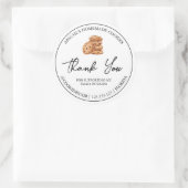 Eenvoudige zelfgemaakte cookies Bedankt Label (Tas)