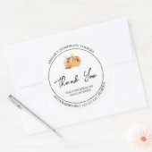 Eenvoudige zelfgemaakte cookies Bedankt Label (Envelop)