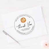 Eenvoudige zelfgemaakte cookies Bedankt Label (Envelop)