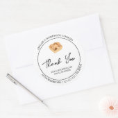 Eenvoudige zelfgemaakte cookies Bedankt Label (Envelop)