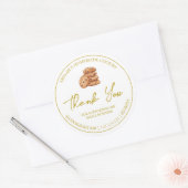 Eenvoudige zelfgemaakte cookies Bedankt Label (Envelop)