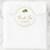 Eenvoudige zelfgemaakte courgette augurk bedankt l ronde sticker (Tas)