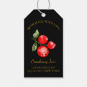 Eenvoudige zelfgemaakte Cranberry Jam Hang Label l Cadeaulabel (Voorkant)
