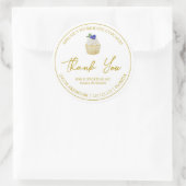 Eenvoudige zelfgemaakte cupcake dank je label (Tas)