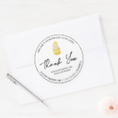 Eenvoudige zelfgemaakte cupcake dank je label (Envelop)