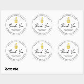 Eenvoudige zelfgemaakte cupcake dank je label (Vel)