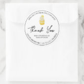 Eenvoudige zelfgemaakte cupcake dank je label (Tas)