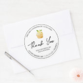 Eenvoudige zelfgemaakte cupcake dank je label (Envelop)