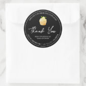 Eenvoudige zelfgemaakte cupcake dank je label (Tas)