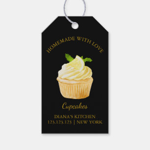 Eenvoudige zelfgemaakte Cupcake Dessert Hang Label Cadeaulabel