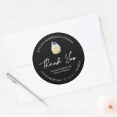 Eenvoudige zelfgemaakte cupcakes dank je label (Envelop)