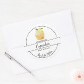 Eenvoudige zelfgemaakte cupcakes Label (Envelop)