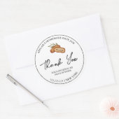 Eenvoudige zelfgemaakte datum jam dank je label (Envelop)