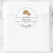 Eenvoudige zelfgemaakte datum Jam Label (Tas)