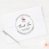 Eenvoudige zelfgemaakte donut dank je label (Envelop)