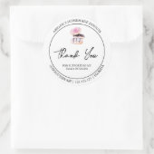 Eenvoudige zelfgemaakte donut dank je label (Tas)
