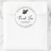 Eenvoudige zelfgemaakte druivenjam bedankt label (Tas)