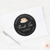 Eenvoudige zelfgemaakte Echinacea thee bedankt lab Ronde Sticker (Envelop)
