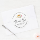 Eenvoudige zelfgemaakte Echinacea thee bedankt lab Ronde Sticker (Envelop)