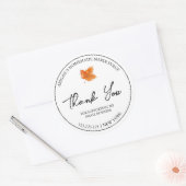 Eenvoudige zelfgemaakte esdoornsiroop dank u label (Envelop)