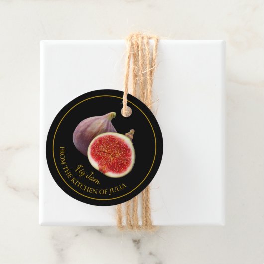 Eenvoudige zelfgemaakte Fig Jam Hang Label (In situ)