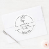 Eenvoudige zelfgemaakte forel jerky label (Envelop)