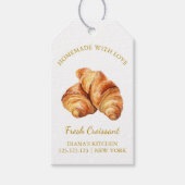 Eenvoudige zelfgemaakte Fresh Croissant Hang Label Cadeaulabel (Voorkant)