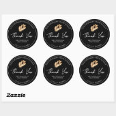 Eenvoudige zelfgemaakte gember extract dank u labe ronde sticker (Vel)