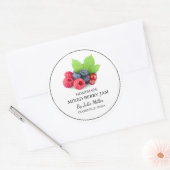 Eenvoudige zelfgemaakte gemengde Berry Jam Label (Envelop)