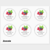 Eenvoudige zelfgemaakte gemengde Berry Jam Label (Vel)