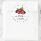 Eenvoudige zelfgemaakte gemengde Berry Jam Label (Tas)
