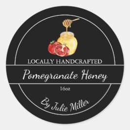 Eenvoudige Zelfgemaakte Granaatappel geïnfundeerde Ronde Sticker