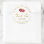 Eenvoudige Zelfgemaakte Granaatappel Jam Dank u La Ronde Sticker (Tas)