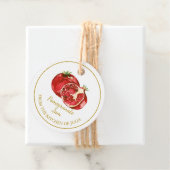 Eenvoudige zelfgemaakte granaatappel Jam Hang Labe Bedankjes Labels (In situ)