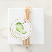 Eenvoudige zelfgemaakte guave jam hang Label l wit (In situ)