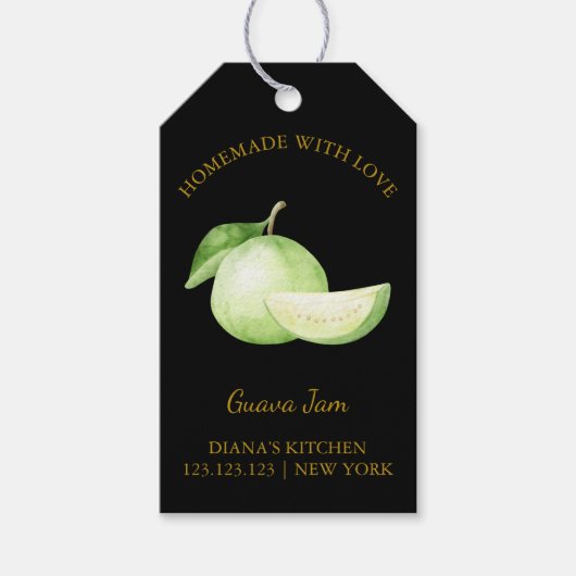 Eenvoudige zelfgemaakte guave jam hang Label l zwa Cadeaulabel (Voorkant)
