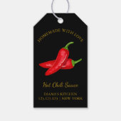 Eenvoudige zelfgemaakte Hot Chili Sauce Hang Label Cadeaulabel (Voorkant)